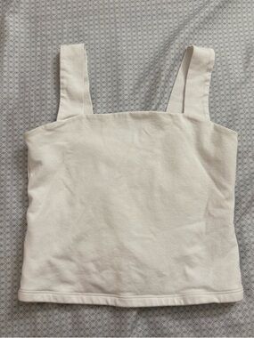 Abercrombie & Fitch White Square Neck Tank - S